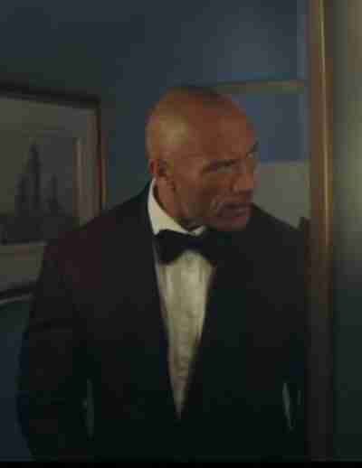 Red Notice 2021 Dwayne Johnson Maroon Blazer