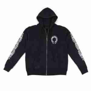 Chrome Hearts Floral Cross Hoodie