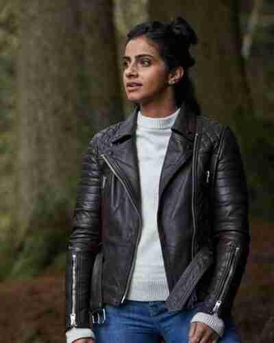 Yasmin Khan Leather Jacket