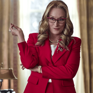 Dont Look Up Red Blazer for Women