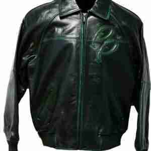 Pelle Pelle Leather Black Green Jacket