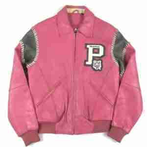 Vintage Pink Pelle Pelle Leather Jacket