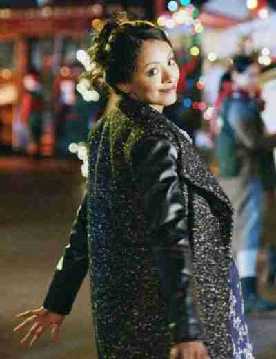 Abby The Holiday Calendar Kat Graham Leather Coat