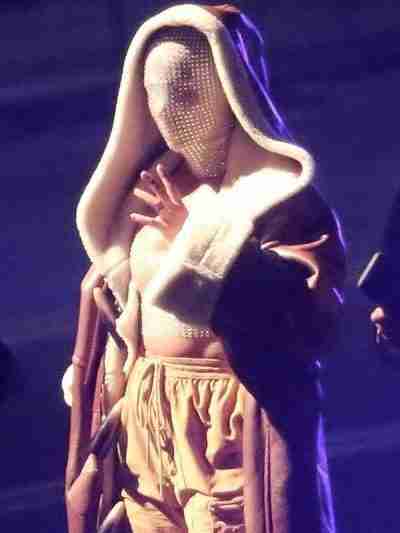 Alicia Keys Shearling Brown Hooded Coat