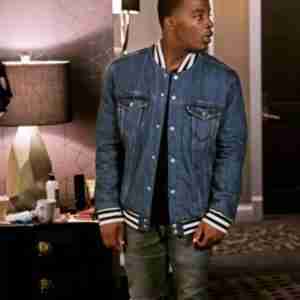 All American Daniel Ezra Denim Bomber Jacket