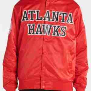 Atlanta Hawks Big Logo Satin Jacket