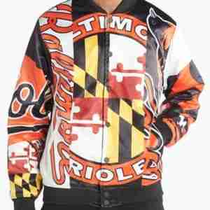 Baltimore Orioles Mash Up Satin Jacket