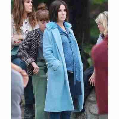 Bird Box Sandra Bullock Blue Coat
