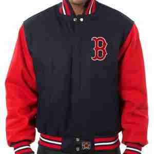 Boston Red Sox Embroidered Wool Jacket