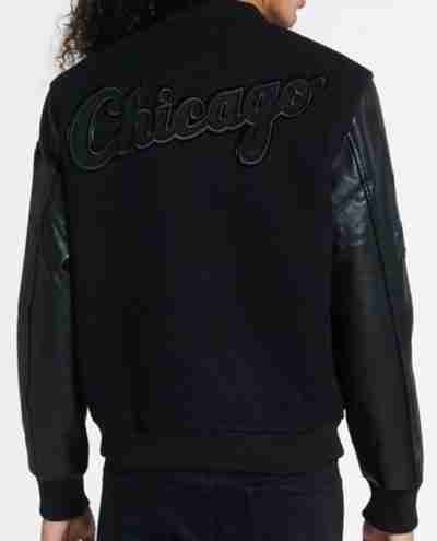 Chicago White Sox Triple Black Varsity Jacket