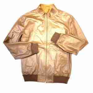 Pelle Pelle Cognac Reversible Suede Bomber Jacket