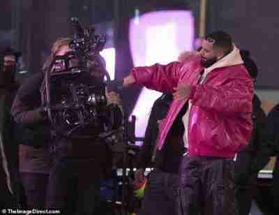 Drake Sleek Pink Leather Jacket
