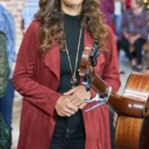 Every time a Bell Rings Erin Cahill Maroon Coat