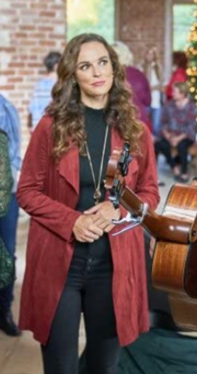 Every time a Bell Rings Erin Cahill Maroon Coat