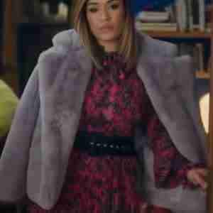 Harlem 2021 Grace Byers Fur Jacket