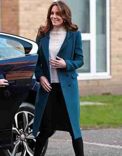 Kate Middleton Teal Coat