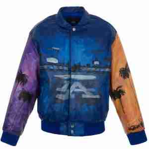 Los Angeles Dodgers Hand-Painted Leather Jacket