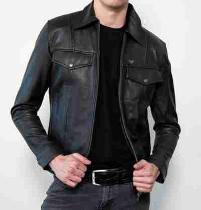 Mens Black Future Trunks Dragon Ball Leather Jacket