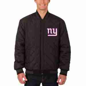 Men's Black New York Giants Quilted Jacket