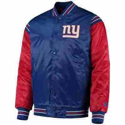 Men's New York Giants Satin Varsity Jacket 