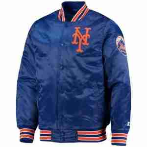 Men's New York Mets Starter Blue Polyester Jacket