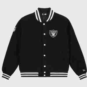 Mens Oakland Raiders Black Bomber Jacket