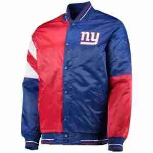 Men's Starter New York Giants Leader Varsity Jacket