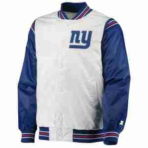 Men's Starter New York Giants Satin Varsity Jacket