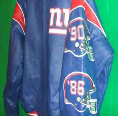 NFL New York Giants Leather Super Jacket