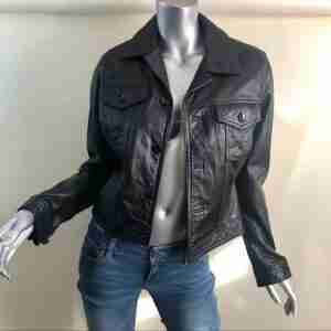 Pelle Pelle Women’s Black Leather Moto Jacket