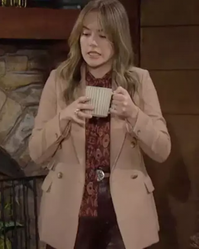 The Bold and the Beautiful Hope Logan Camel Blazer