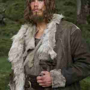 Vikings Valhalla Sam Corlett Leather Trench Coat