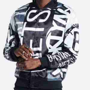 Brooklyn Nets Mash Up Satin Jacket