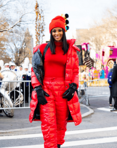Ciara Red Bubble Coat