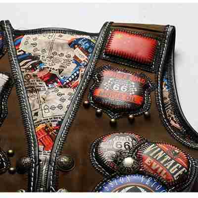 Dark Brown Horsehide Leather Vest