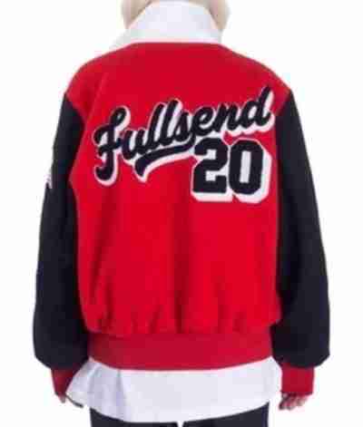 Full Send Nelk Boys F Letterman Jacket