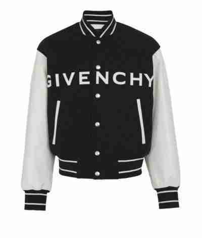Givenchy Logo Varsity Black and White Jacket
