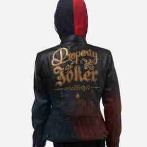 Harley Quinn Property of Joker Leather Jacket