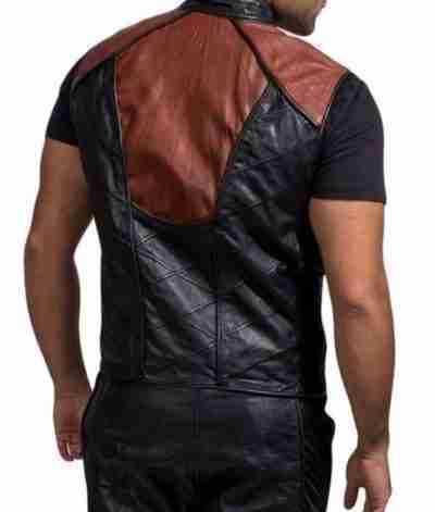 John Crichton Farscape Leather Brown Vest