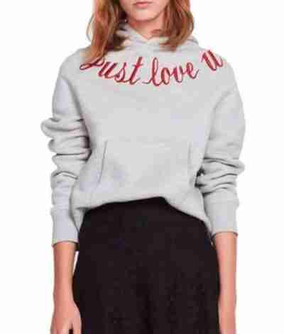 Just Love You Gray Hoodie