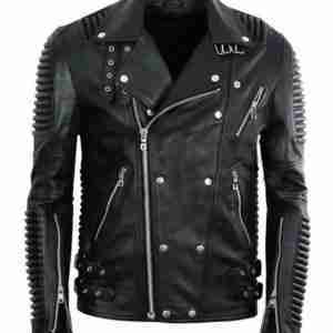 Men’s Motorcycle Godspeed Padded Leather Jacket
