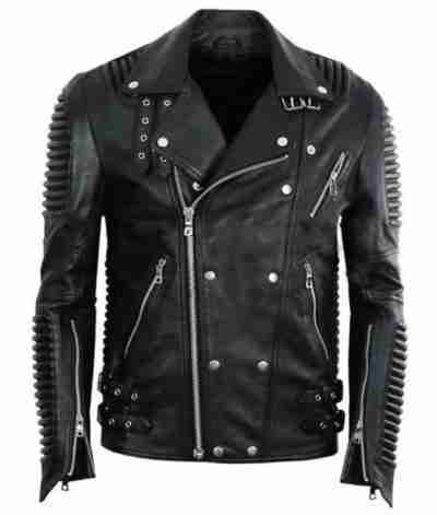 Men’s Motorcycle Godspeed Padded Leather Jacket