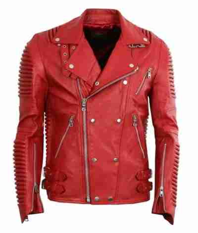 Men’s Motorcycle Godspeed Padded Red Jacket