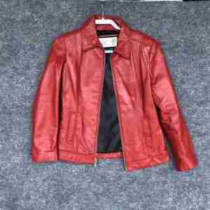 Mens Pelle Red Leather Jacket