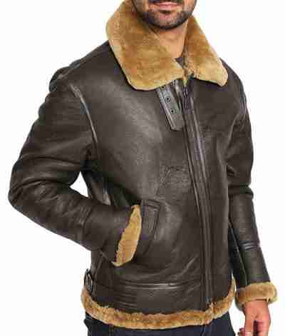 Mens R.A.F Brian Brown Jacket