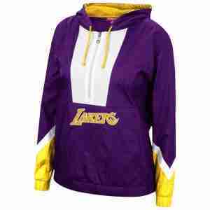 Mitchell & Ness Los Angeles Lakers Womens Windbreaker 2.0 Hoodie