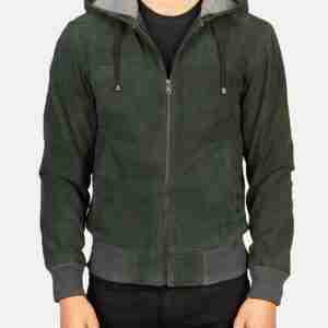 Paul Suede Hooded Jacket