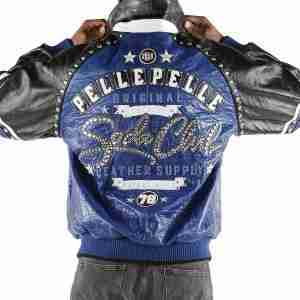 Pelle Pelle Soda Club Blue & Black Jacket