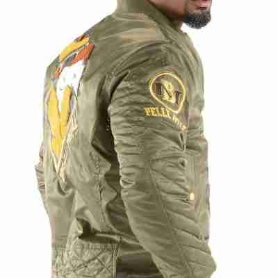 Pelle Pelle The Legendary Cool Cat Olive Satin Jacket