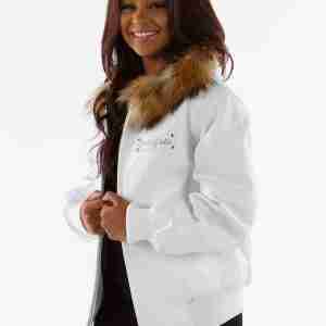 Pelle Pelle White Leather Jacket